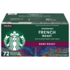 Starbucks French Roast Coffee, Dark Roast, Keurig K-Cup Pods, 72 ct