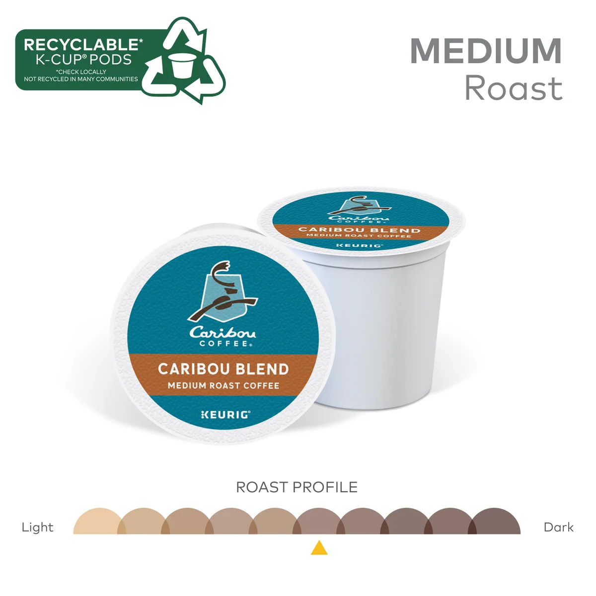 Caribou Coffee Caribou Blend, Medium Roast, Keurig K-Cup Pods, 80 ct - Image 4