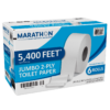 Marathon Bath Tissue, Jumbo Roll, 2-Ply, 3.3" x 900', 6 ct