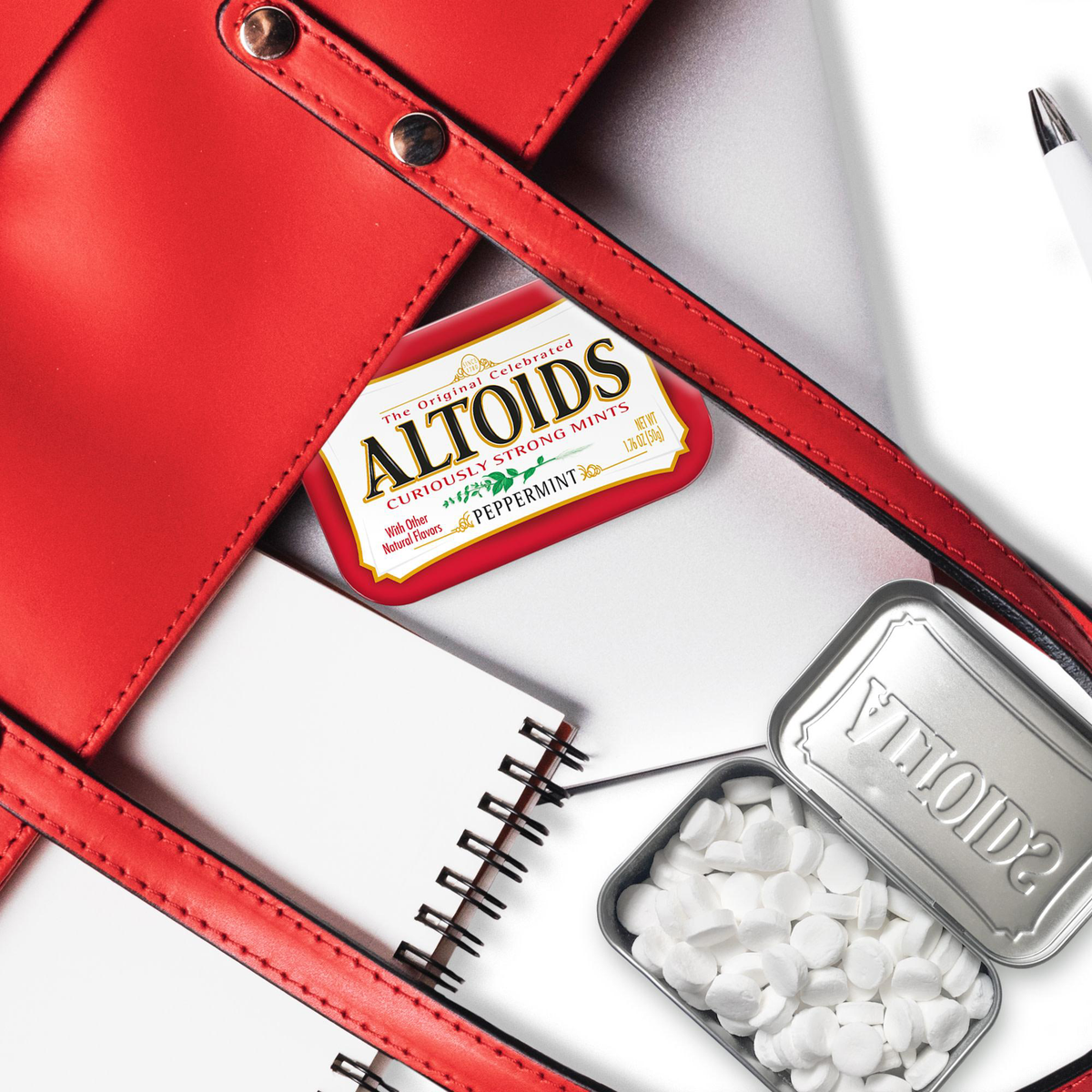 Altoids Breath Mints, Hard Peppermint Candy, 1.76 oz Tin, 12 ct - Image 7