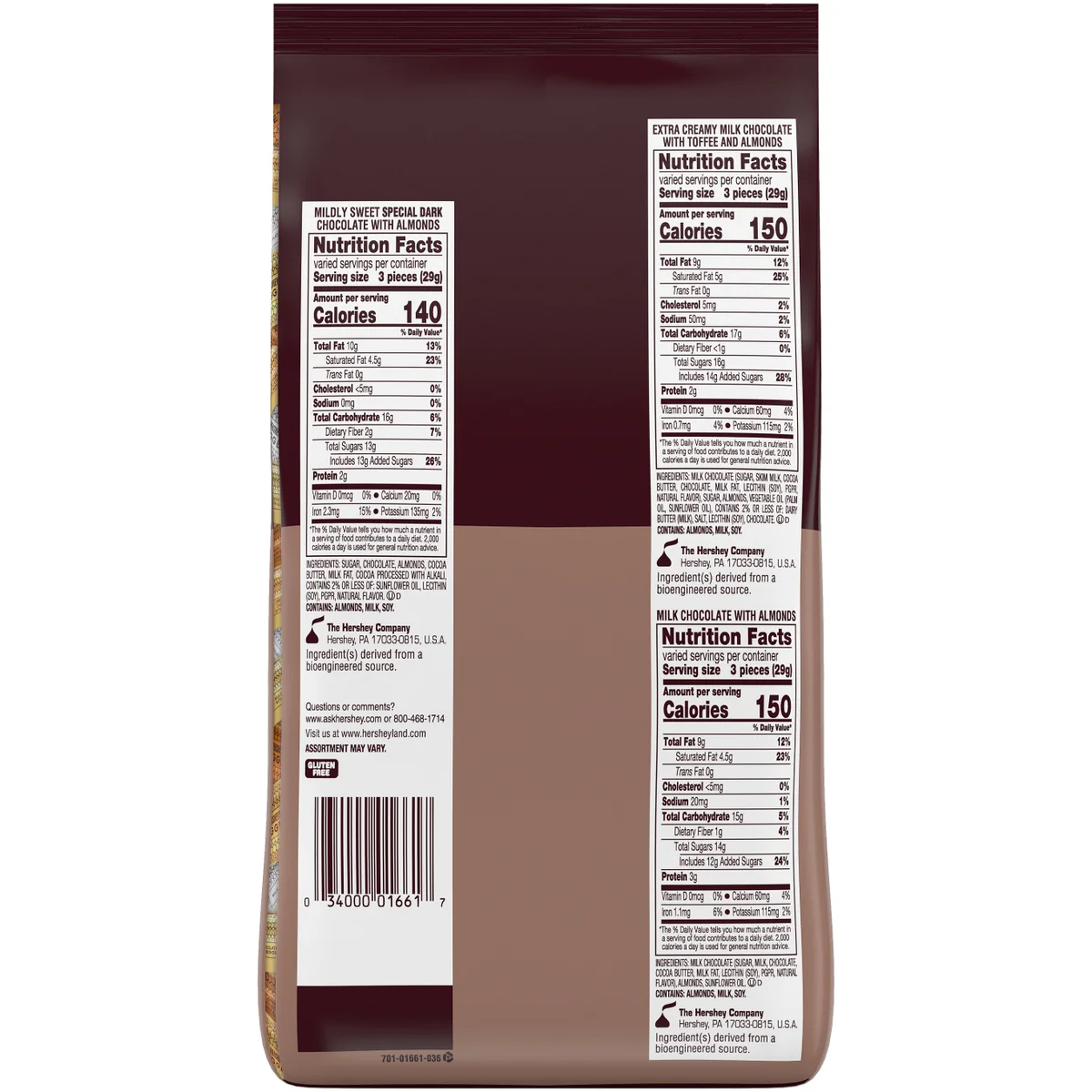 Hershey's Chocolate Nuggets, Variety Pack, 52 oz, 145 ct - Image 2