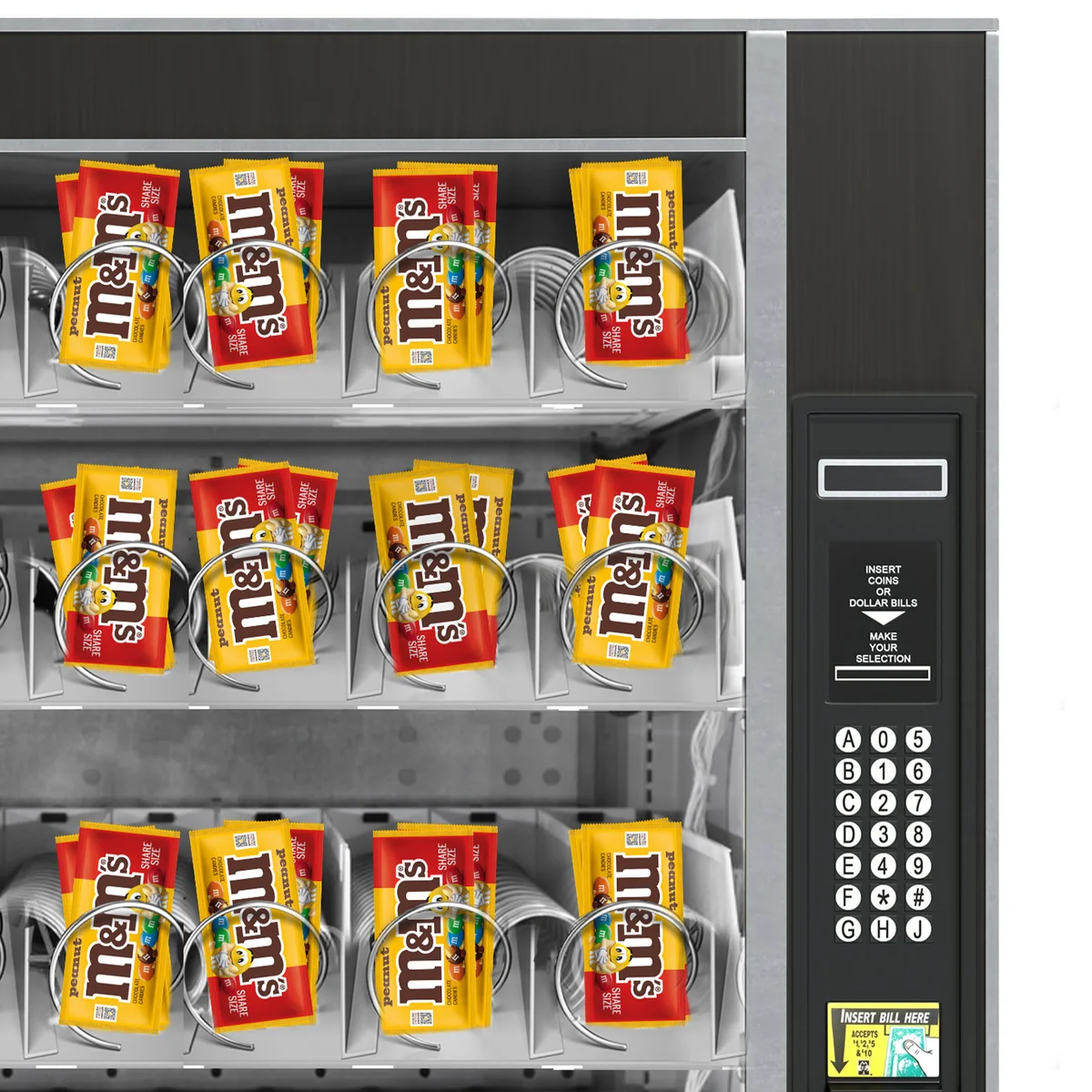M&M'S Chocolate Candy, Peanut, Share Size, 3.27 oz, 24 ct - Image 5