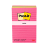 Post-it Notes, 4" x 6", Assorted Bright Colors, Lined, 100 Sheets, 5 Pads