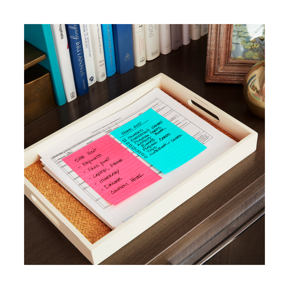 Post-it Notes, 4" x 6", Assorted Bright Colors, Lined, 100 Sheets, 5 Pads - Image 2