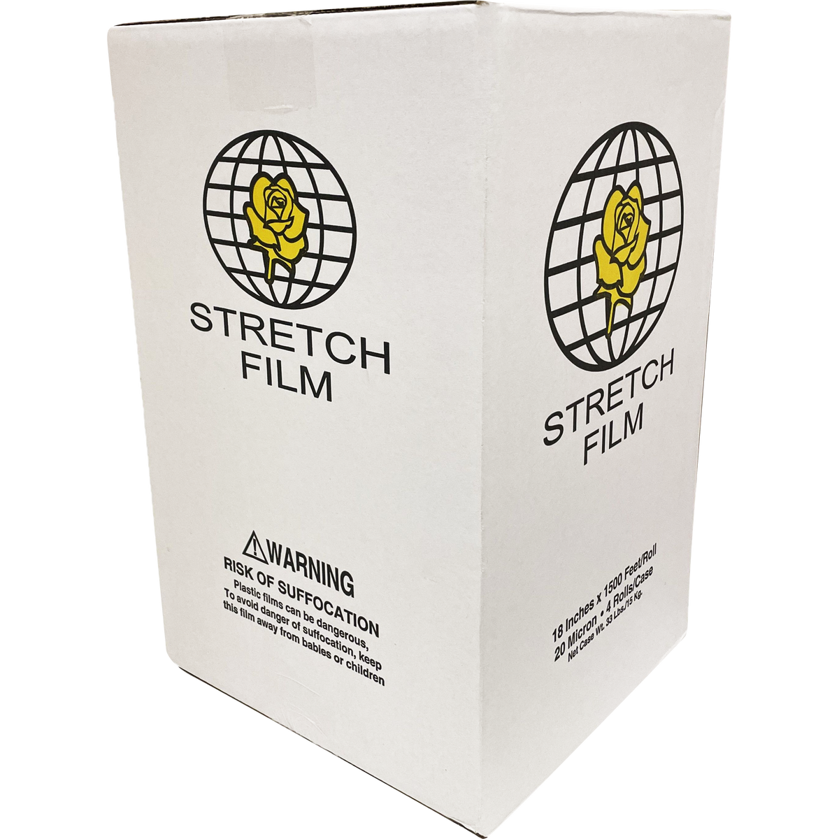 Nutri Bon Stretch Film Pallet Wrap, 18"W x 1500'L, Clear, 4 ct - Image 2