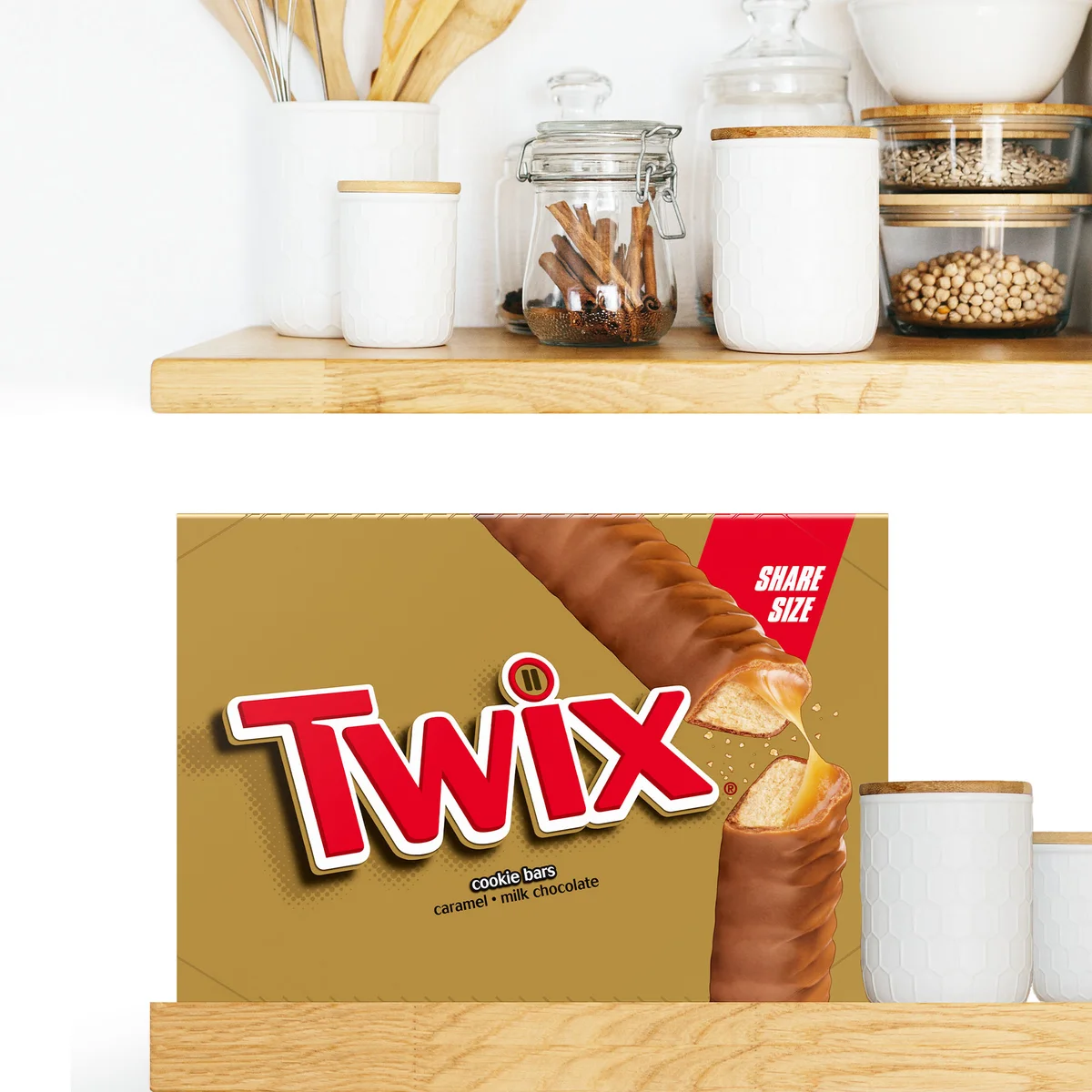 Twix Chocolate & Caramel Cookie Candy Bar, Share Size, 3.02 oz, 24 ct - Image 6