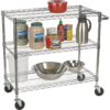 TRINITY NSF 3-Tier Commercial Chrome Cart