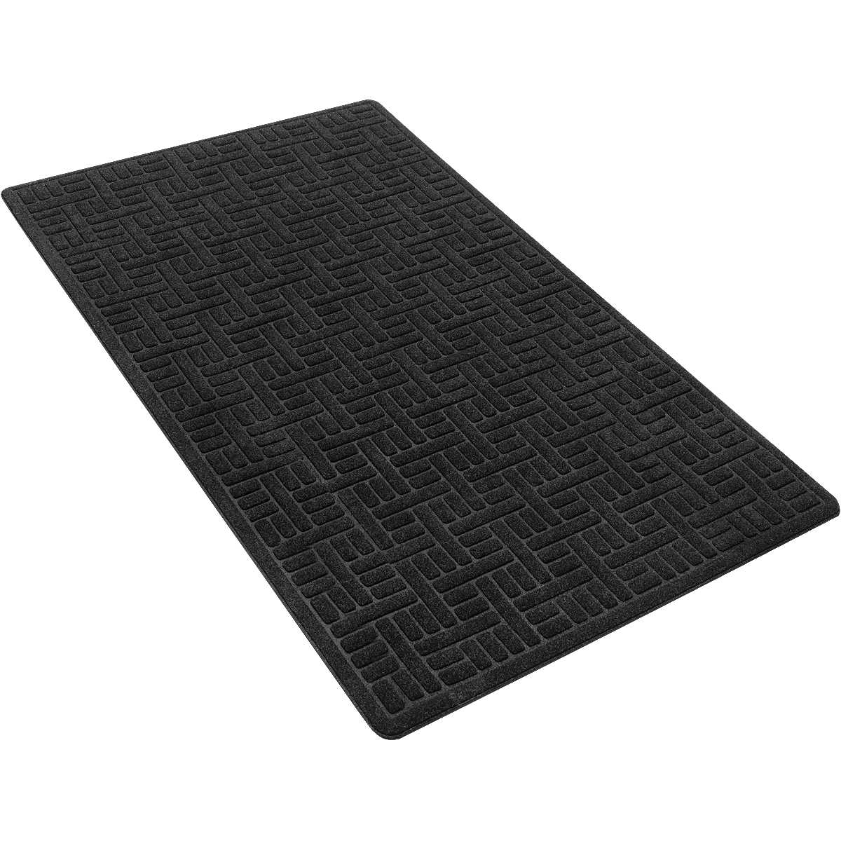 Apache Mills Commercial Entry Mat, Indoor/Outdoor, 3' x 5', Black