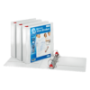 TOPS Non-Stick Locking View Binder, 2", D-Ring, White, 4 ct