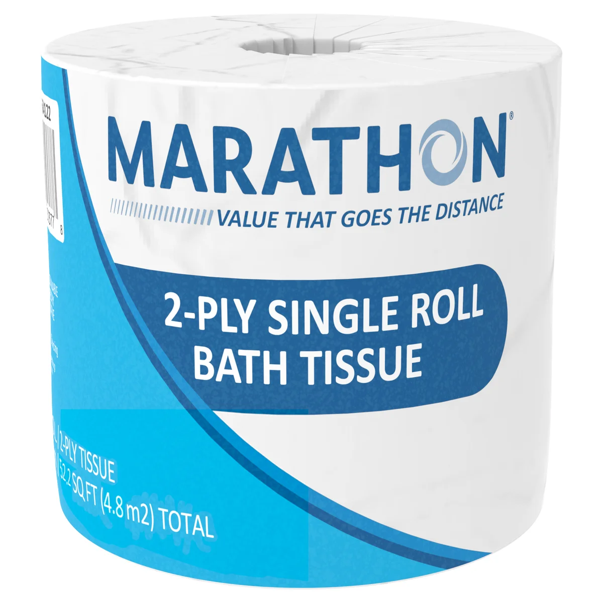 Marathon Bath Tissue, Standard Roll, 2-Ply, 4" x 4", 470 Sheets, 48 ct - Image 3
