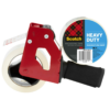 Scotch Heavy Duty Shipping Packaging Tape with Tape Gun Dispenser, 2 Rolls of Tape Included