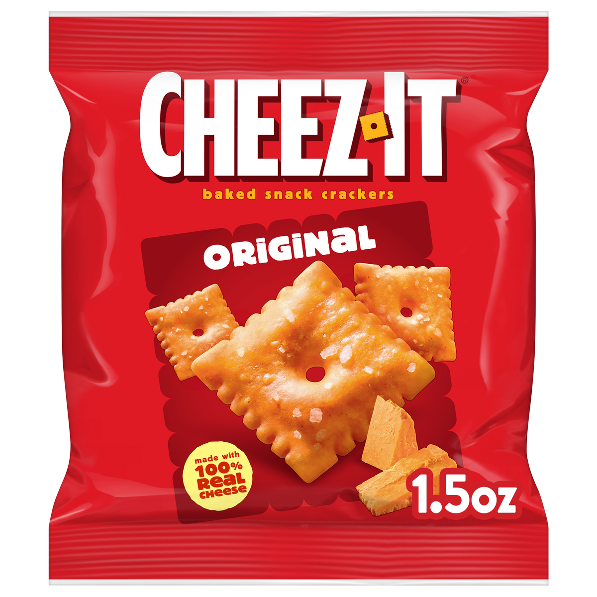 Cheez-It Baked Snack Crackers, Cheddar, 1.5 oz, 45 ct - Image 2