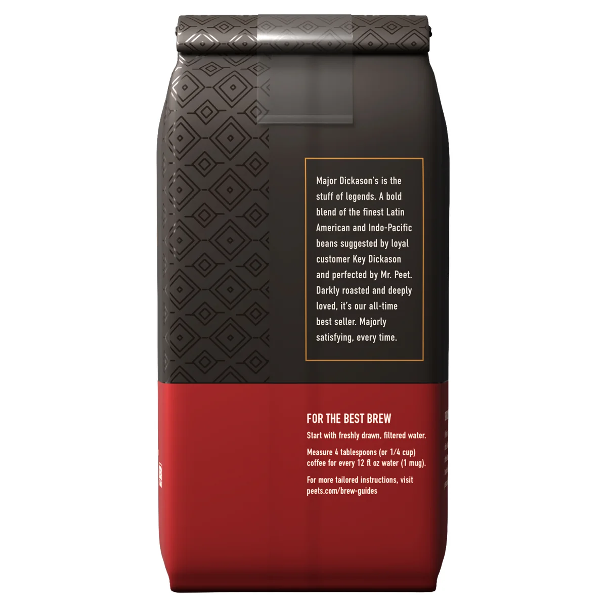Peet's Coffee Major Dickason's Blend Whole Bean Coffee, Dark Roast, 2 lbs - Image 3