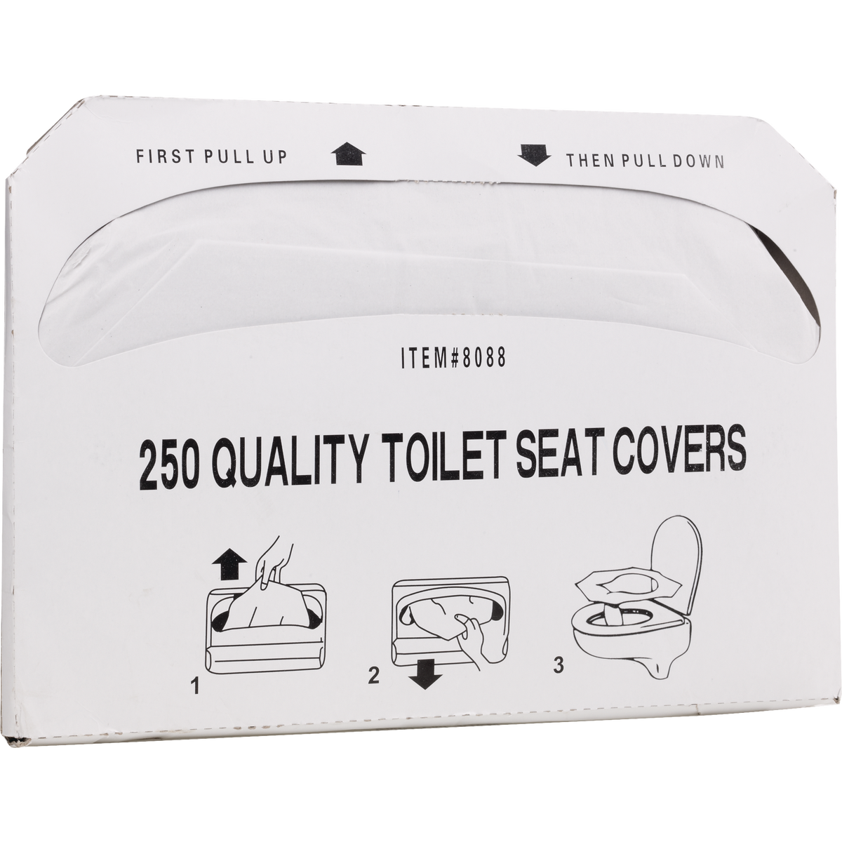 Vital International Solutions Toilet Seat Cover, 250 covers, 20 ct