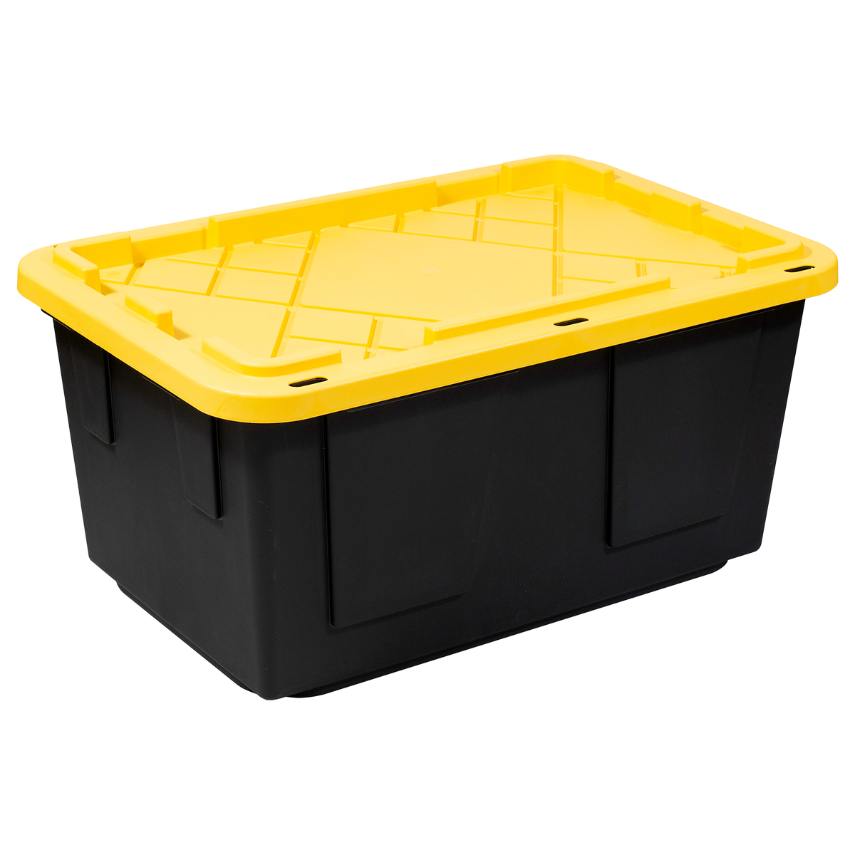 Greenmade Storage Bin with Yellow Lid, 27 Gallon