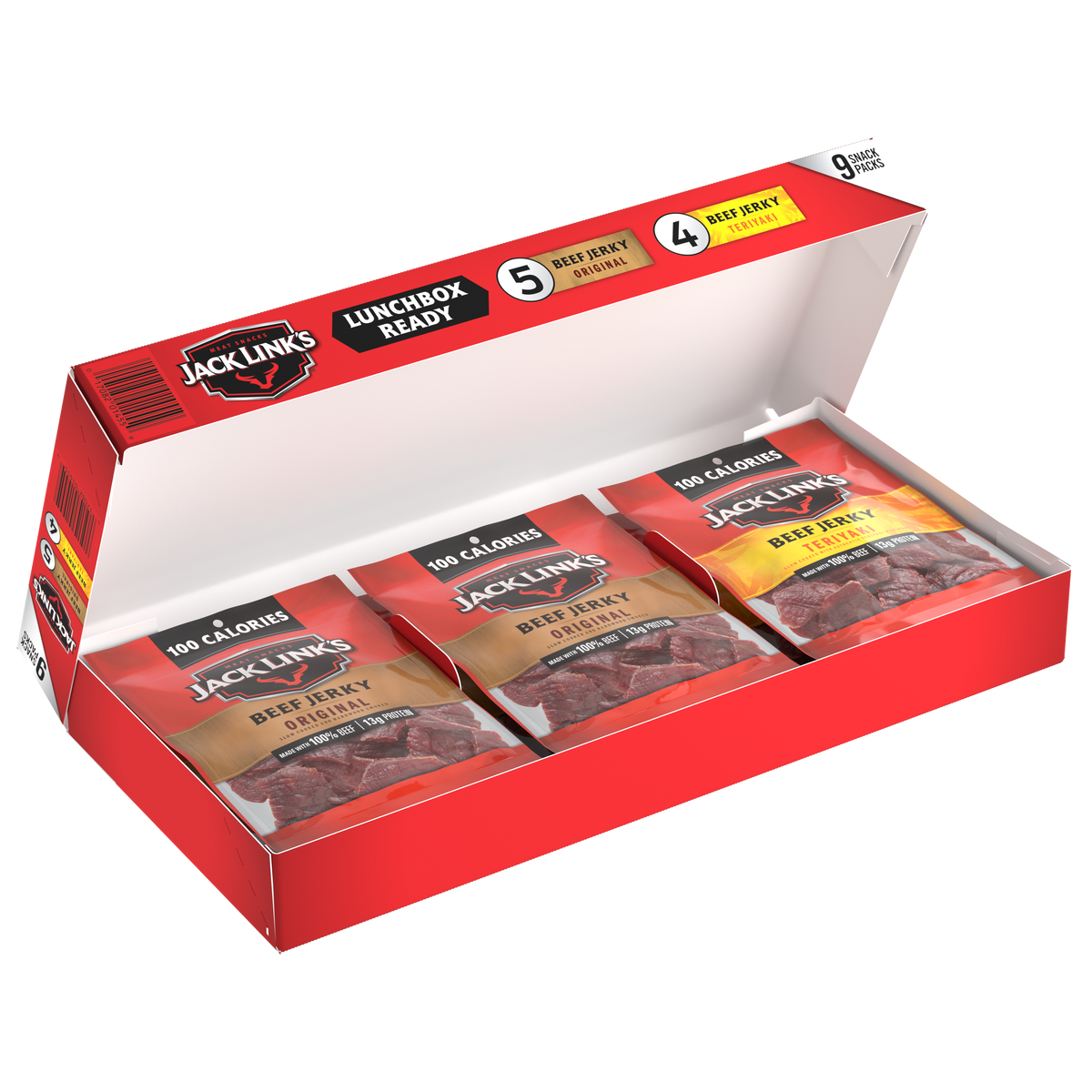 Jack Link's Beef Jerky, Variety Pack, 1.25 oz, 9 ct - Image 2