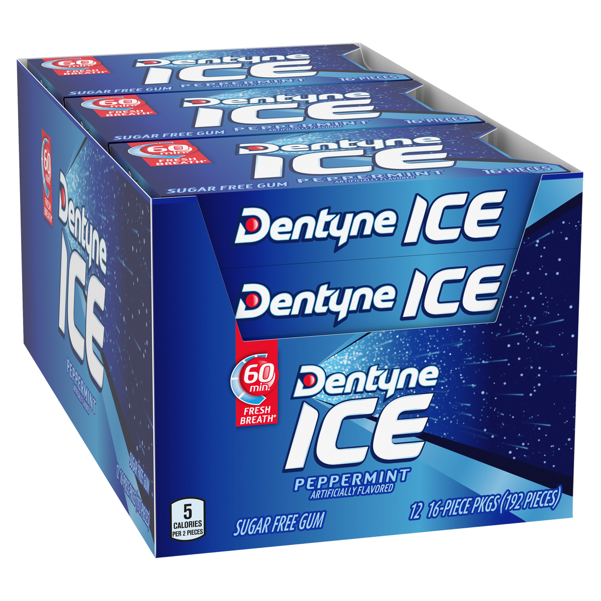 Dentyne Ice Sugar Free Gum, Peppermint, 16 Pieces, 12 ct - Image 3