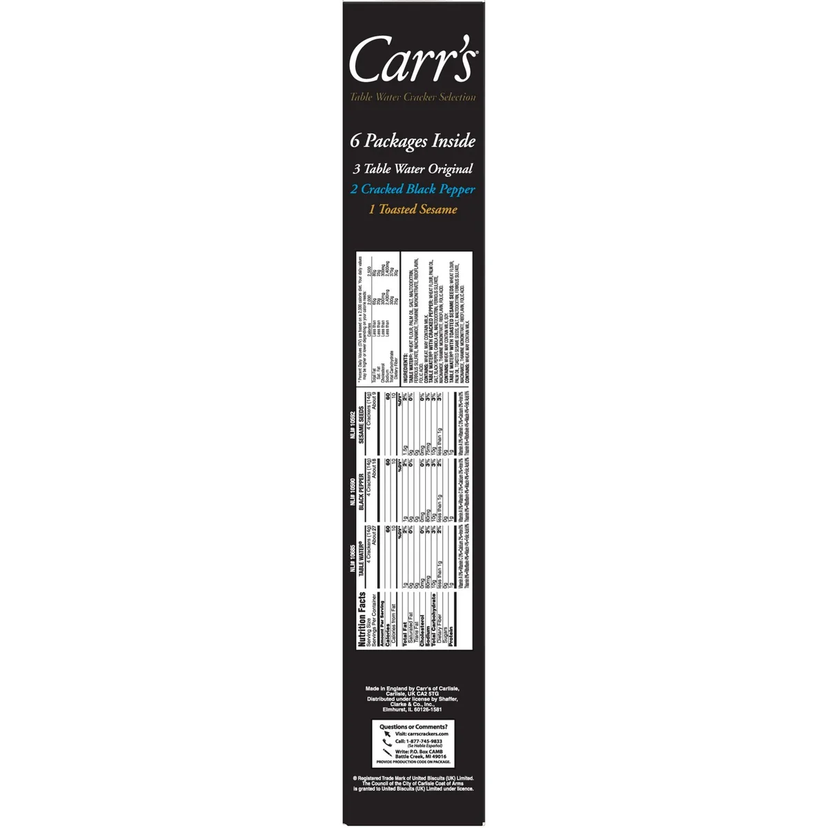 Carr's Table Water Crackers, Variety Pack, 25.5 oz - Image 3