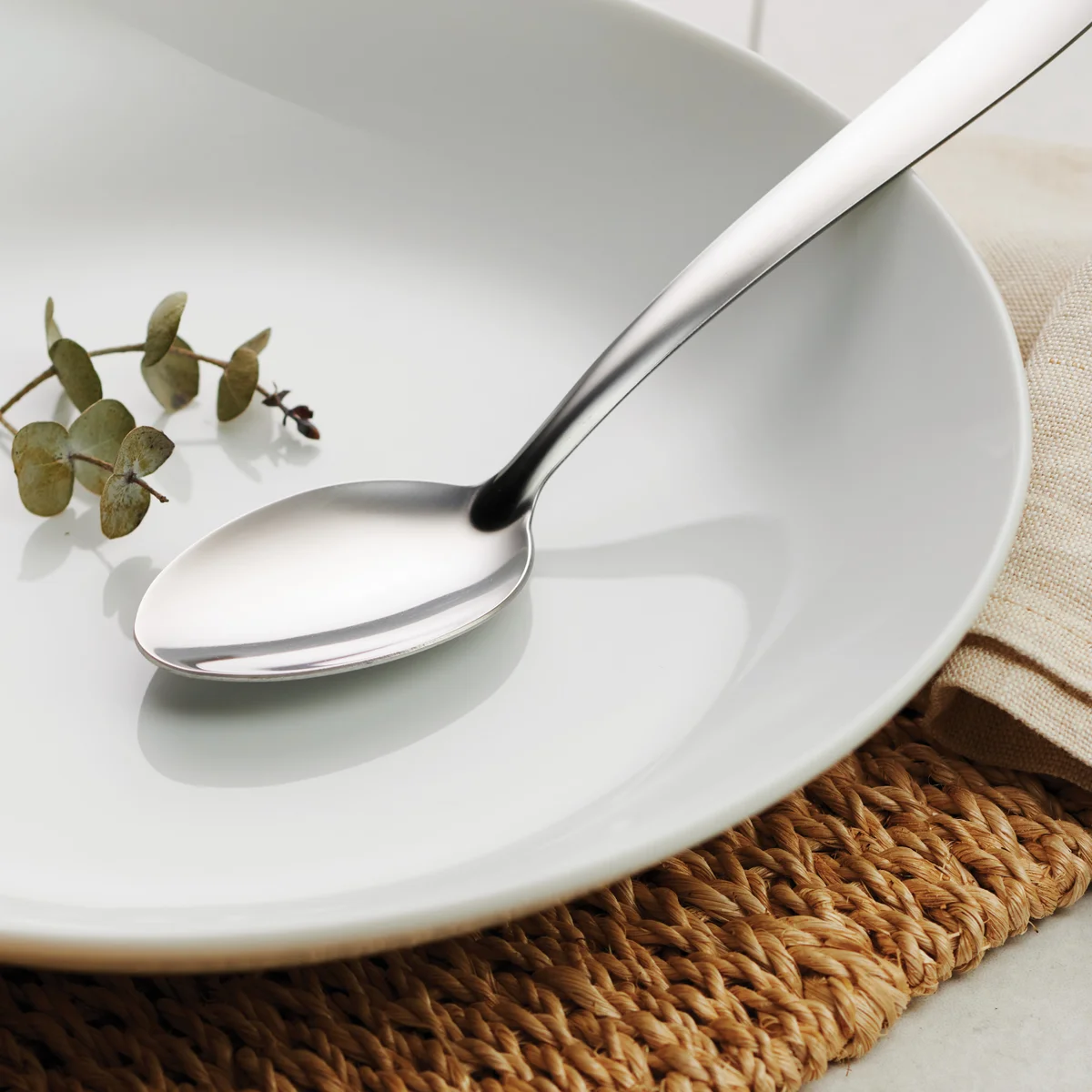 Tramontina ProLine Windsor Oval Soup Spoon, Stainless Steel, 36 ct - Image 2