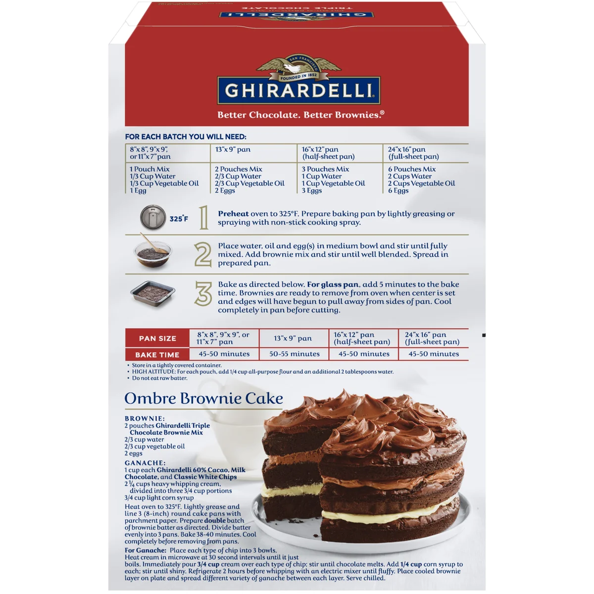 Ghirardelli Triple Chocolate Premium Brownie Mix, 7.5 lbs - Image 3