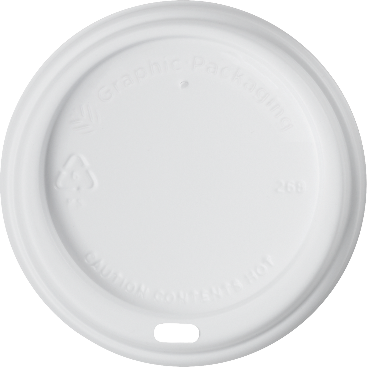 Graphic Packaging Poly Hot Cup Dome Lids, Soho, 10-24 oz, 600 ct