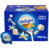 International Delight Liquid Coffee Creamer Singles, Non-Dairy, French Vanilla, 0.44 fl oz, 192 ct