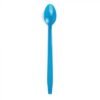 Blue Plastic Long Handle Soda Spoon - 1 case (1000 piece)