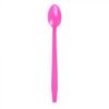 Pink Plastic Long Handle Soda Spoon - 1 case (1000 piece)