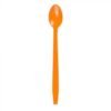 Orange Plastic Long Handle Soda Spoon - 1 case (1000 piece)