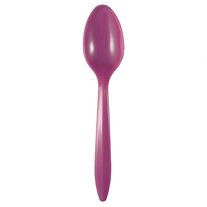Purple Medium Weight Plastic Spoon - 1 case (1000 piece)