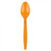 Orange Heavyweight Plastic Spoon With Textured Handle - 1 case (1000 piece)