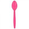 Pink Heavyweight Plastic Spoon With Textured Handle - 1 case (1000 piece)