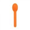Orange Premium Plastic Wide Handle Spoon - 1 case (1000 piece)