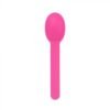 Pink Premium Plastic Wide Handle Spoon - 1 case (1000 piece)