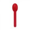 Red Premium Plastic Wide Handle Spoon - 1 case (1000 piece)