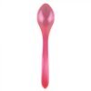 Orange Transparent Plastic Wave Spoon - 1 case (1000 piece)