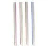 7.75" Colossal (12mm) Assorted Clear Striped Film-Wrapped Plastic Straw - 1 case (2000 piece)