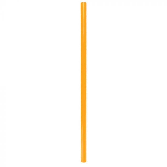 9" Giant (8mm) Orange Film-Wrapped Plastic Straw - 1 case (2000 piece)