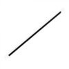 9'' Jumbo (6mm) Black Film-Wrapped Plastic Straw w/Spike Tip - 1 case (6000 piece)
