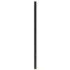 9" Giant (8mm) Black Unwrapped Paper Straw - 1 case (1200 piece)