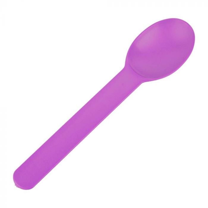 Purple Eco-Friendly WideHandle Spoon - 1 case (1000 piece)