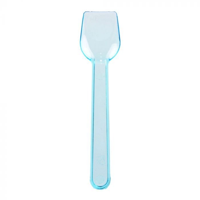 Blue Neon Plastic Gelato Spoon - 1 case (3000 piece)