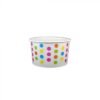 5 oz Polka Dot Rainbow Cold/Hot Paper Food Container - 1 case (1000 piece)