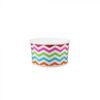 5 oz Chevron Print Rainbow Cold/Hot Paper Food Container - 1 case (1000 piece)