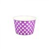 8 oz Polka Dot Purple Cold/Hot Paper Food Container - 1 case (1000 piece)