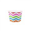 8 oz Chevron Print Rainbow Cold/Hot Paper Food Container - 1 case (1000 piece)
