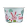 8 oz Bunnies Cold/Hot Paper Food Container - 1 case (1000 piece)