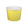 16 oz Polka Dot Yellow Cold/Hot Paper Food Container - 1000/Case