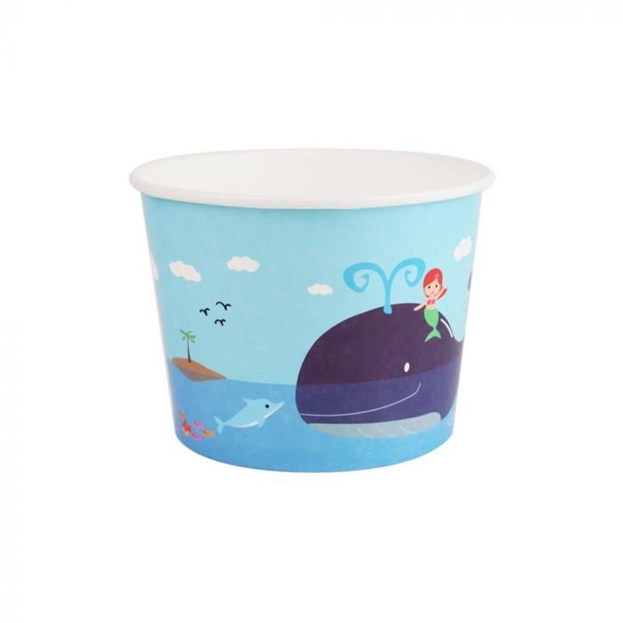 16 oz Waterworld Cold/Hot Paper Food Container - 1000/Case