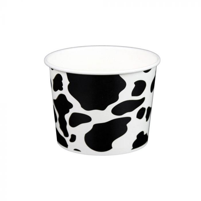 16 oz Dairy Print Cold/Hot Paper Food Container - 1 case (1000 piece)